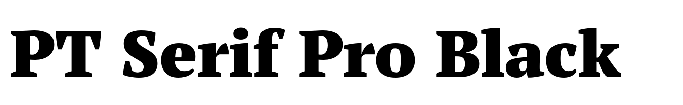 PT Serif Pro Black